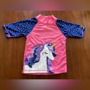 UV SKINZ UPF 50+ Girls' Unicorn Swim Shirt size 4T